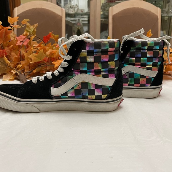 Van’s Off the Wall Hi Top Sneakers. Size 5.5 Black Suede upper & padded sides. - Picture 4 of 12